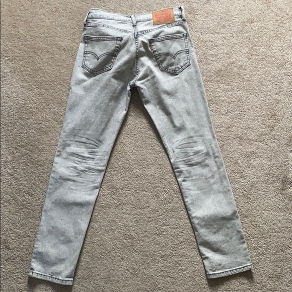 Levi's 511 sz 29/30 Light Grey/White Jeans - Picture 2 of 4